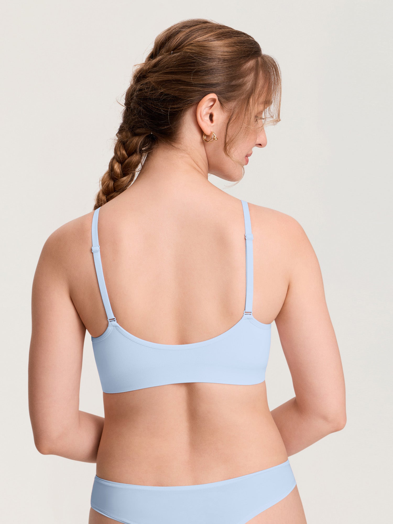 MOMANDA Women's Seamless Soft Knit Nursing Bra ICE