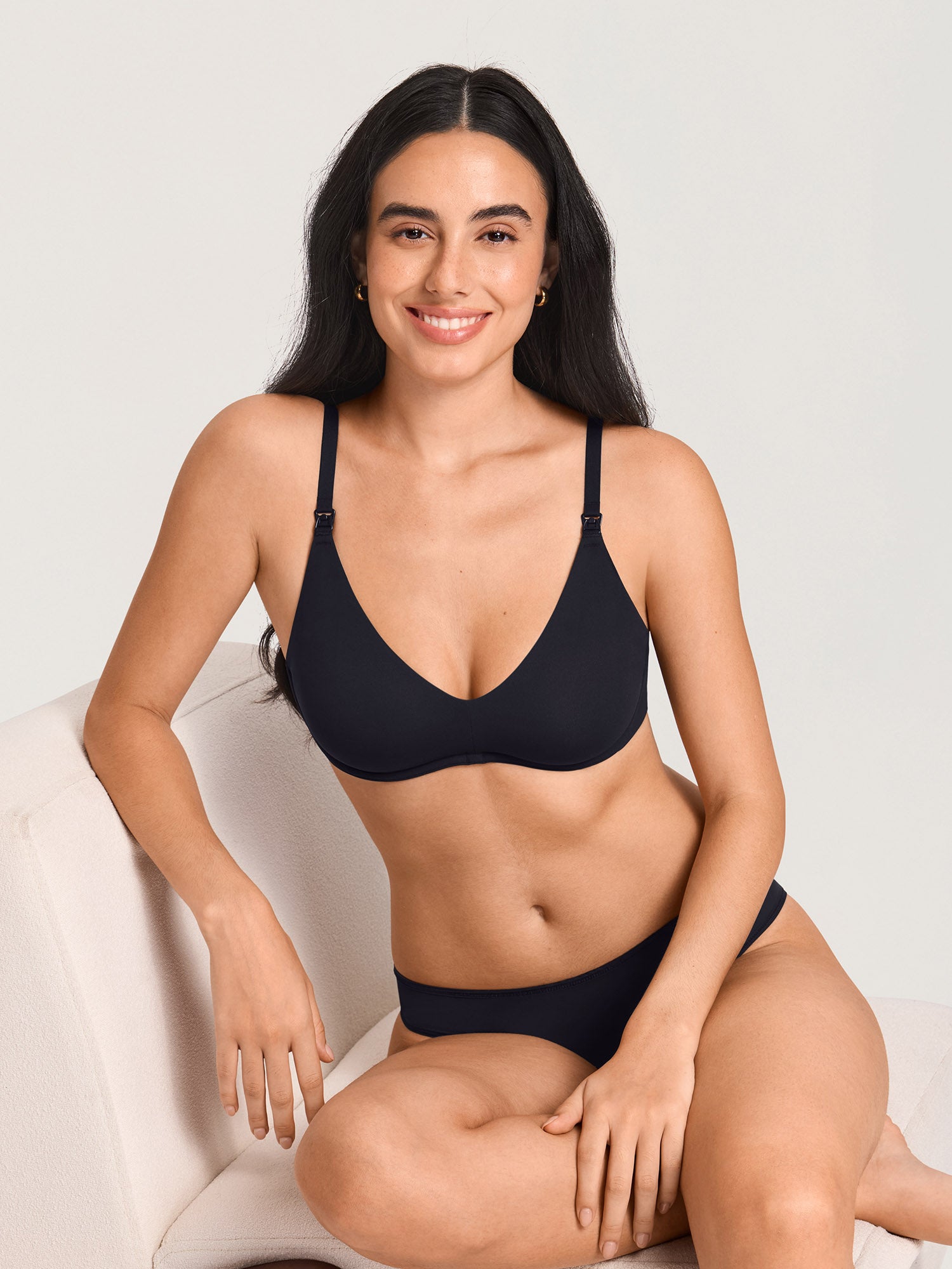 Inbarely® Plus Underwire Plunge Nursing Bra