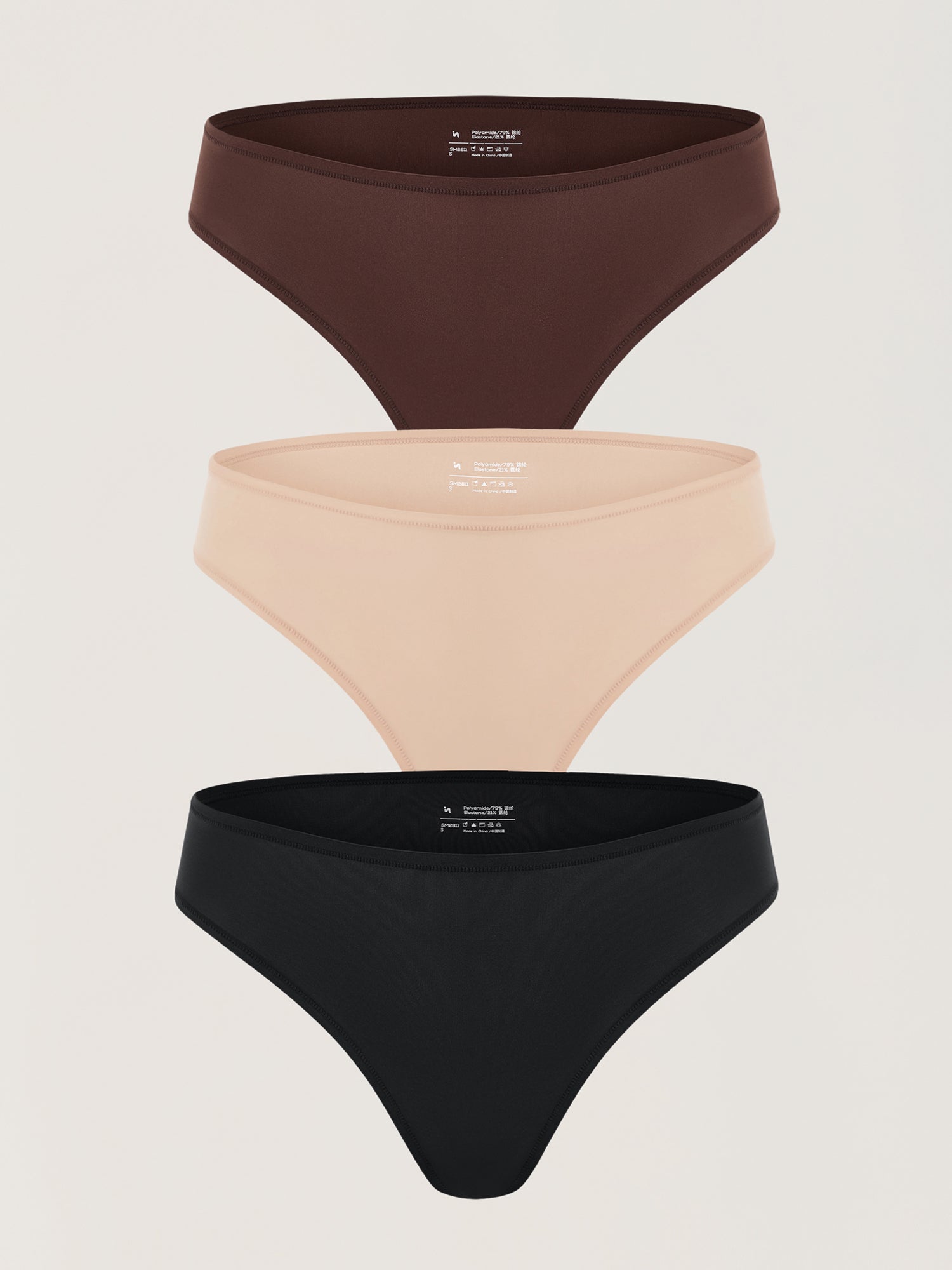 Inbarely® Soft High Cut Cheeky Briefs 3 Pack