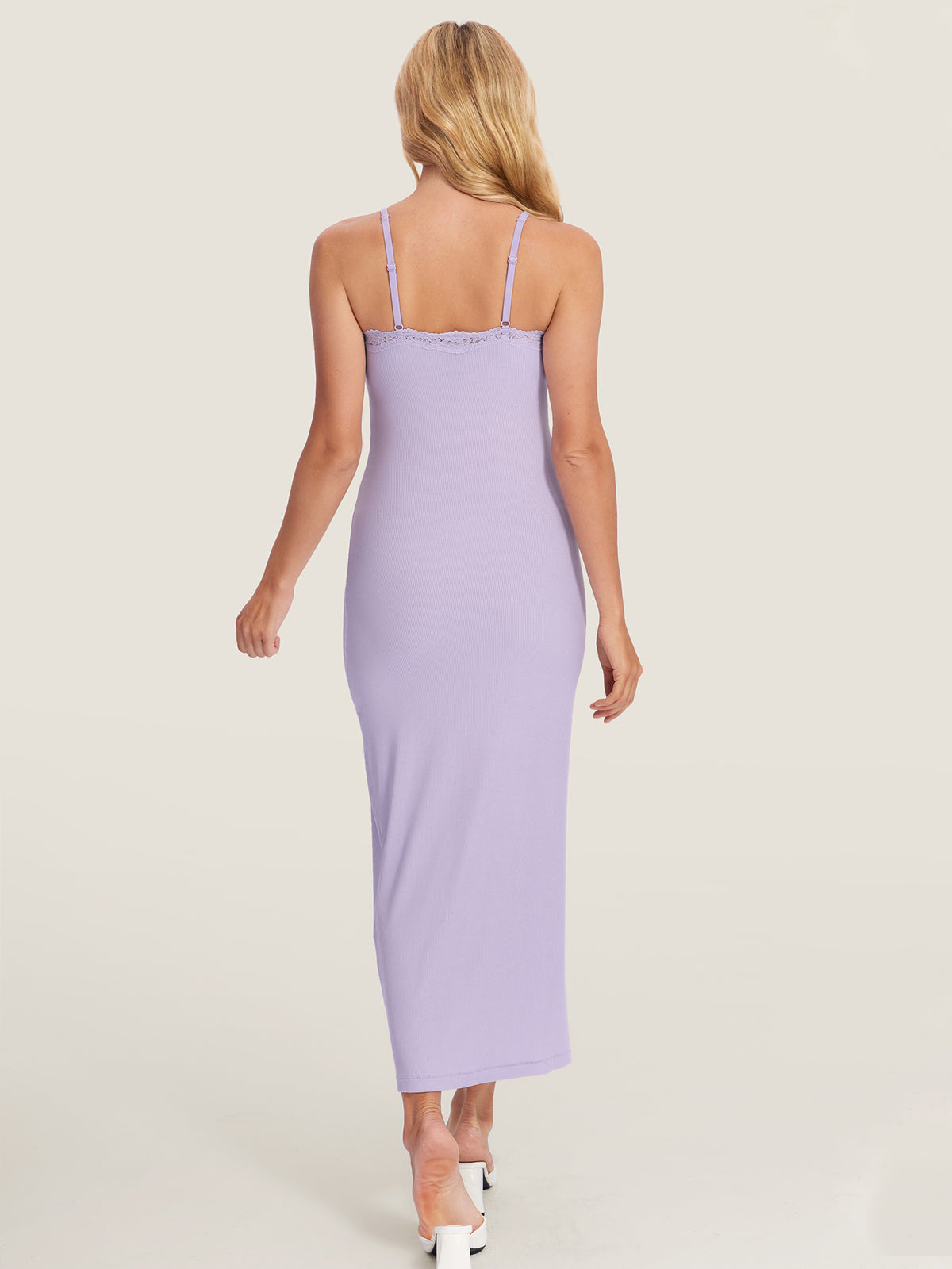 Lacy Ribbed Maternity & Nursing Dress