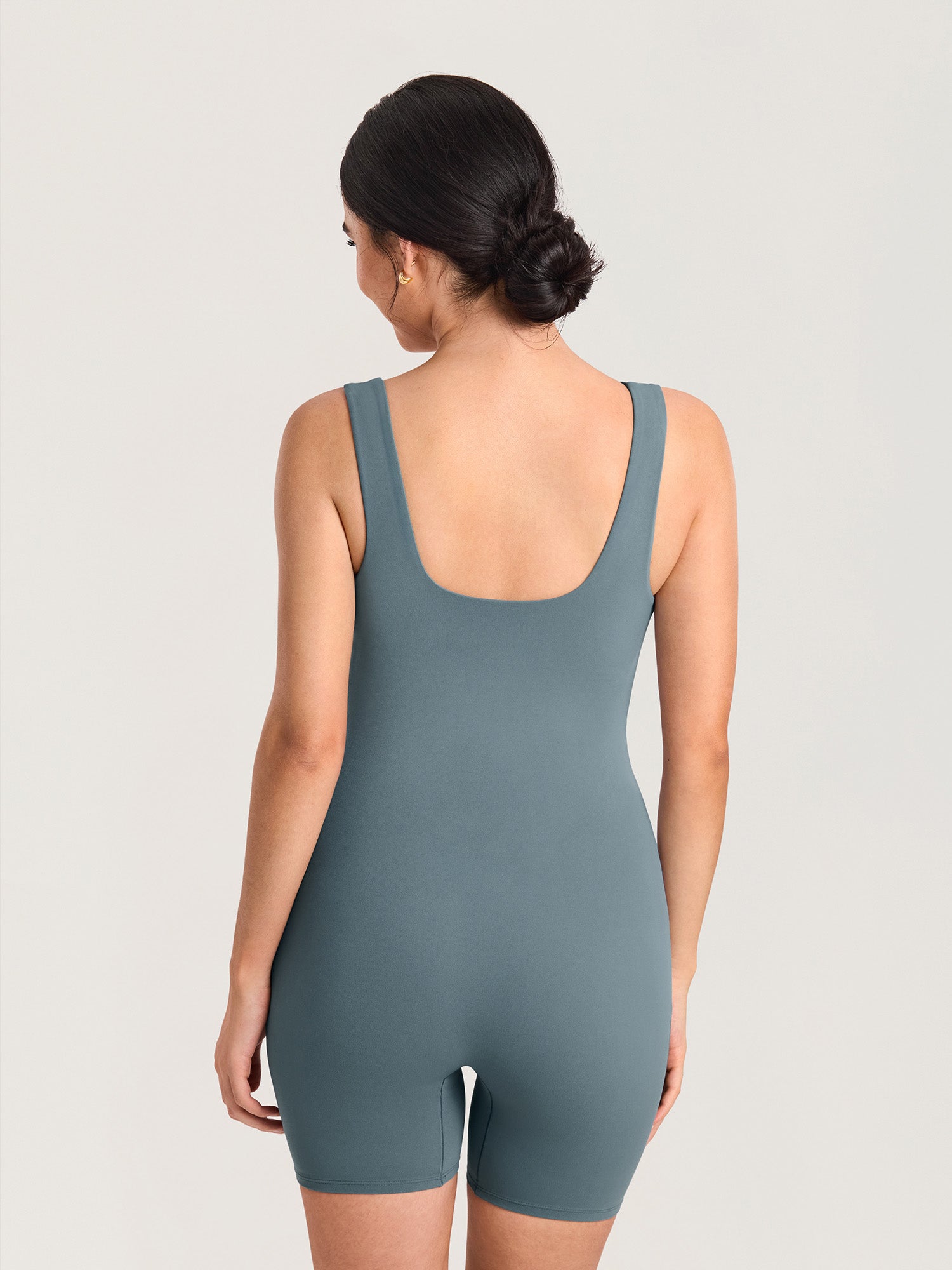 MOMANDA Women's Natrelax® Maternity Romper Haze Blue