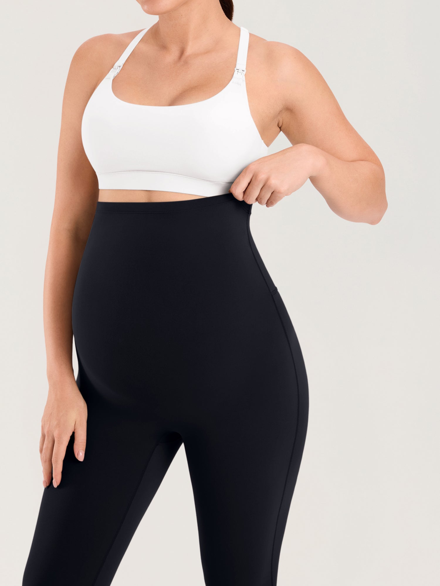 Natrelax® Seamless-Front Maternity Leggings 25"