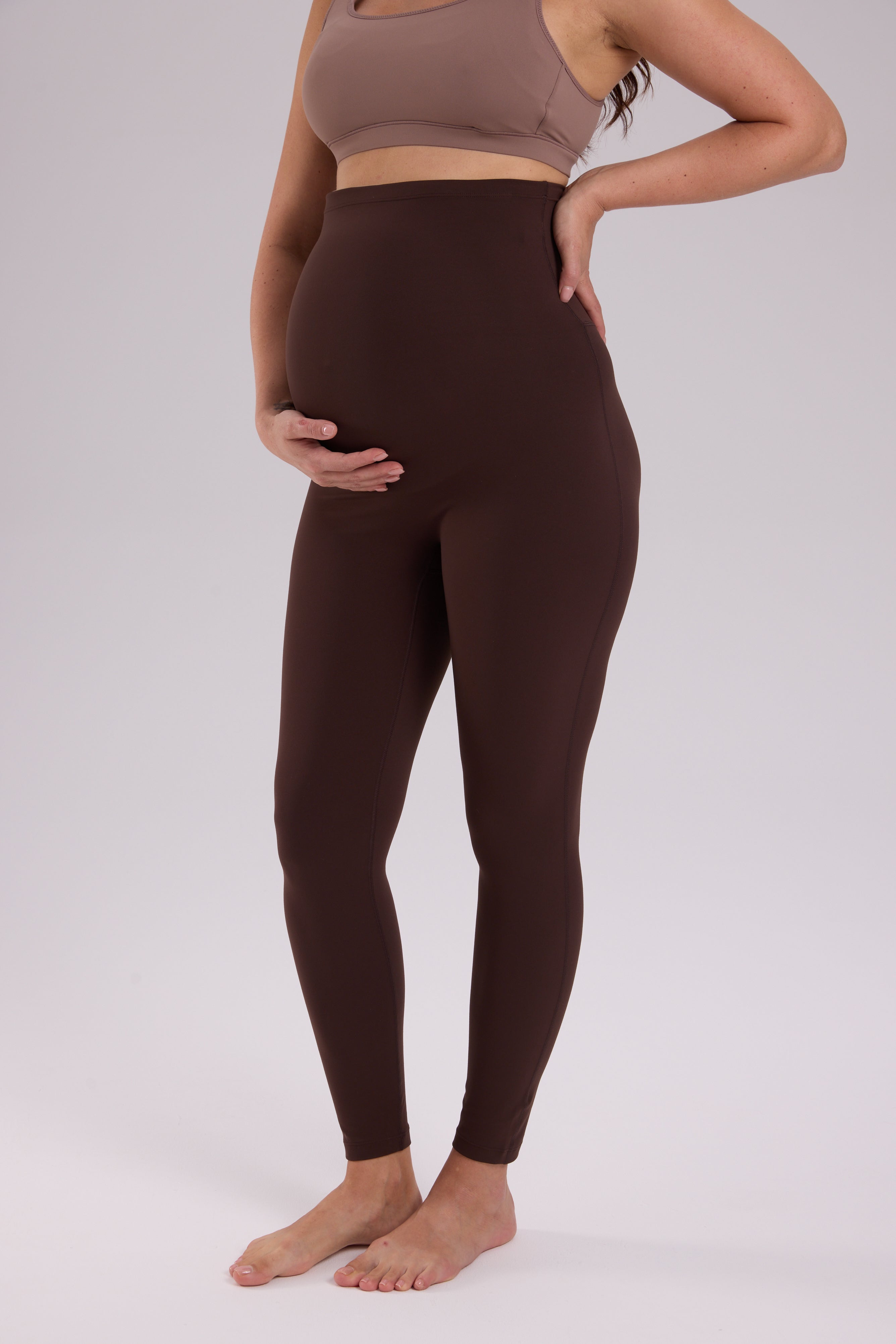 Natrelax® Seamless-Front Maternity Leggings 25"