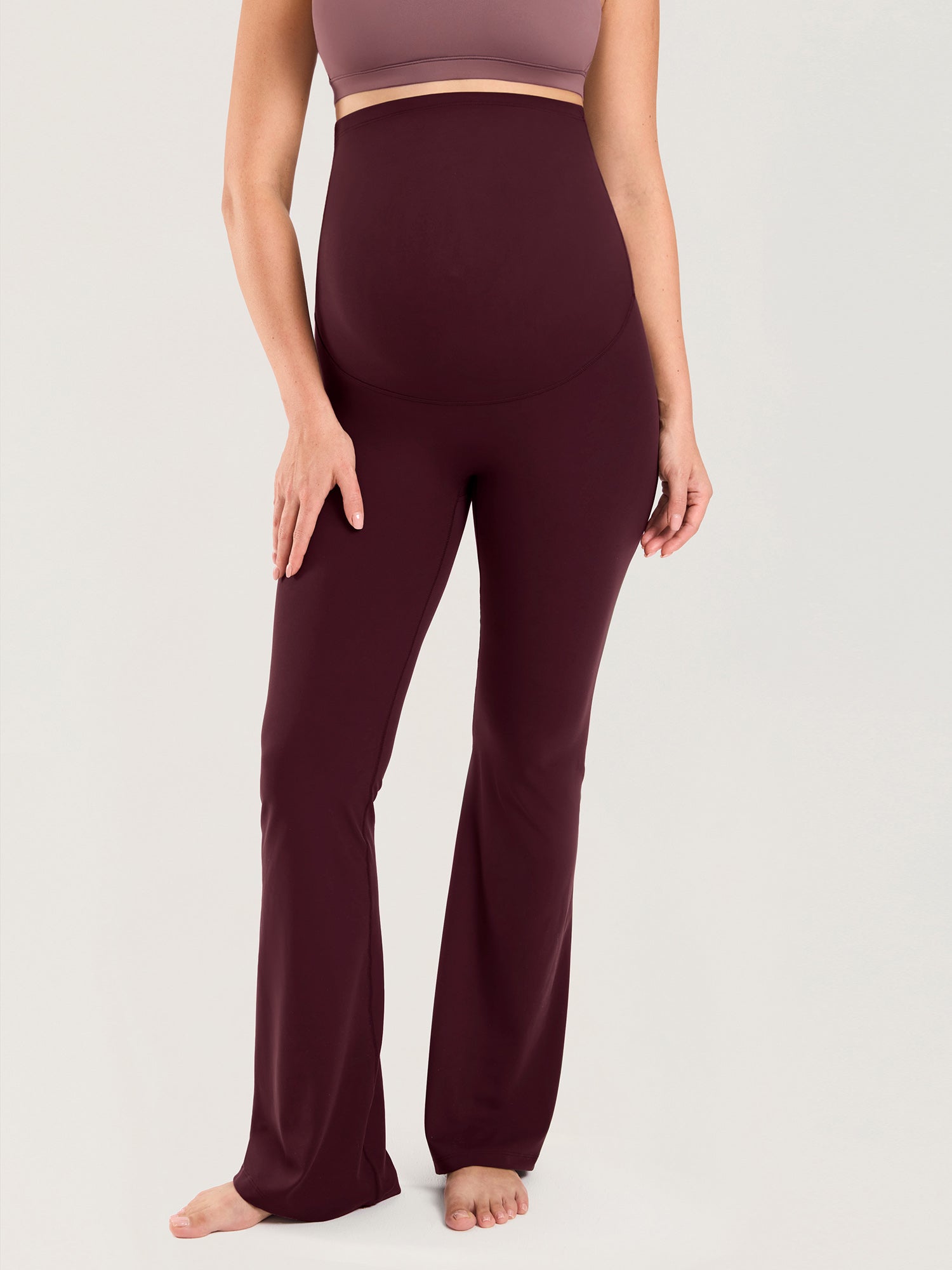 Natrelax® No Front Seam Maternity Flare Leggings 31.5"
