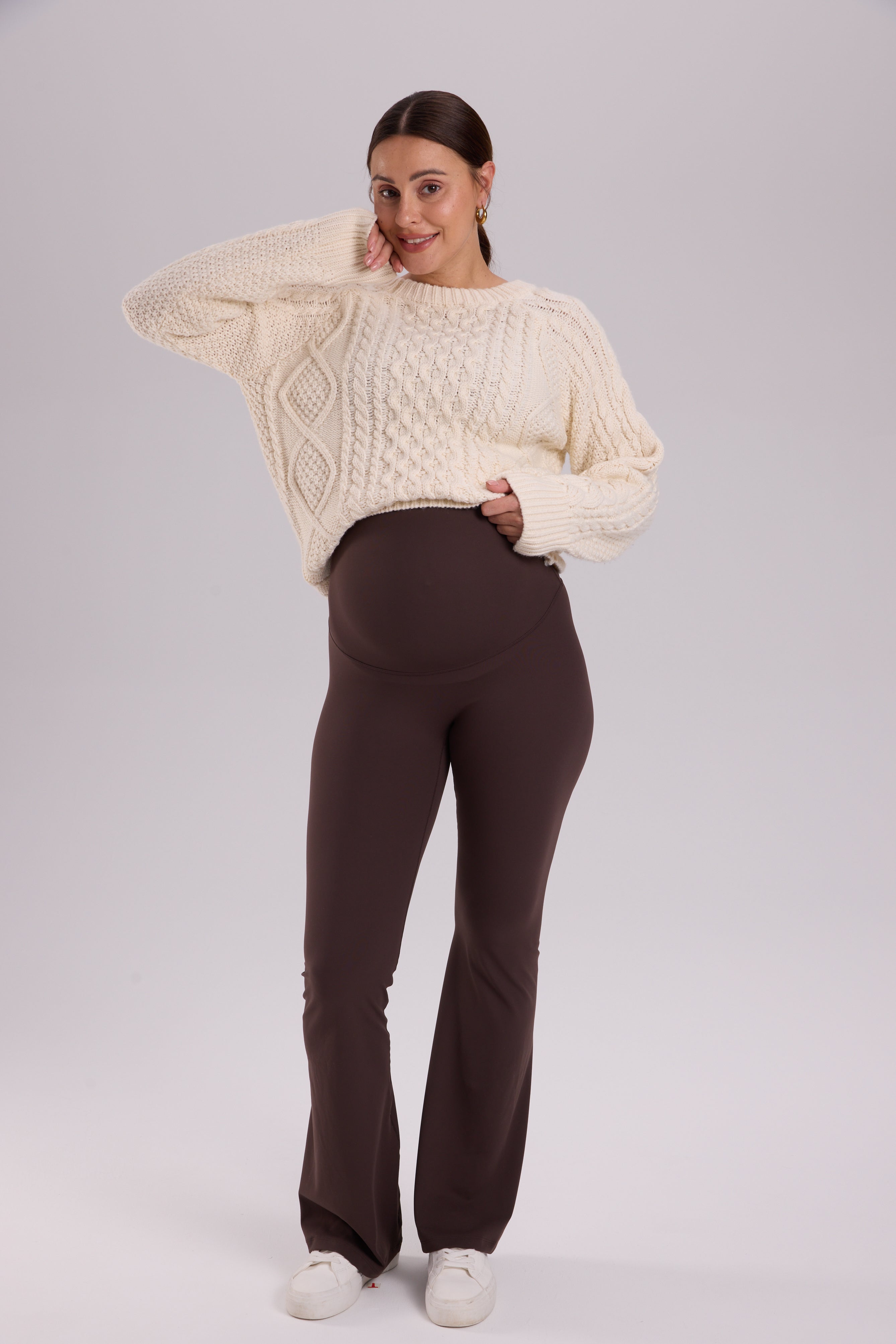 Natrelax® No Front Seam Maternity Flare Leggings 31.5"