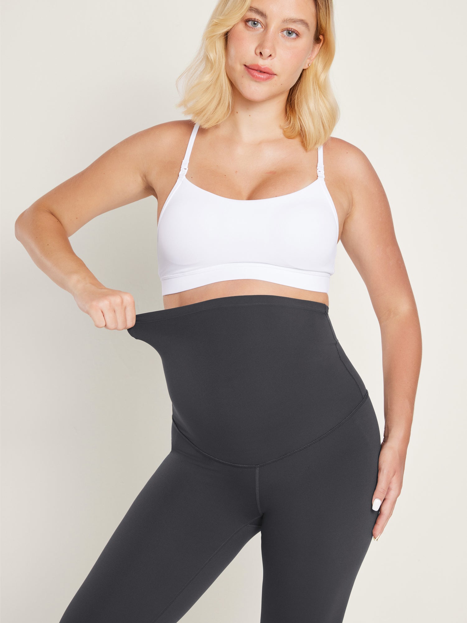 Women's Maternity Leggings Super High Rise Natrelax 28'' Olive Green