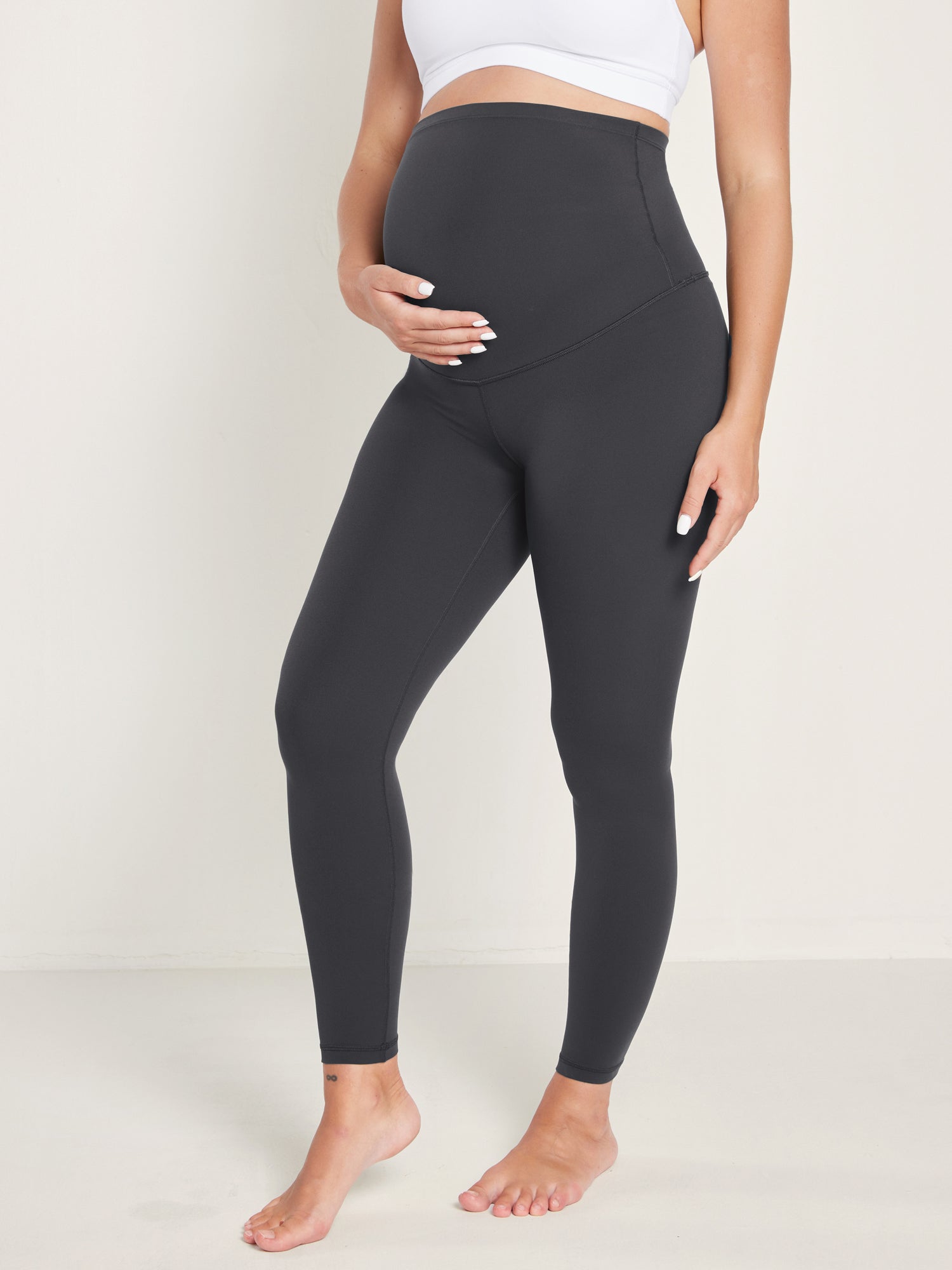 Women's Maternity Leggings Super High Rise Natrelax 28'' Olive Green