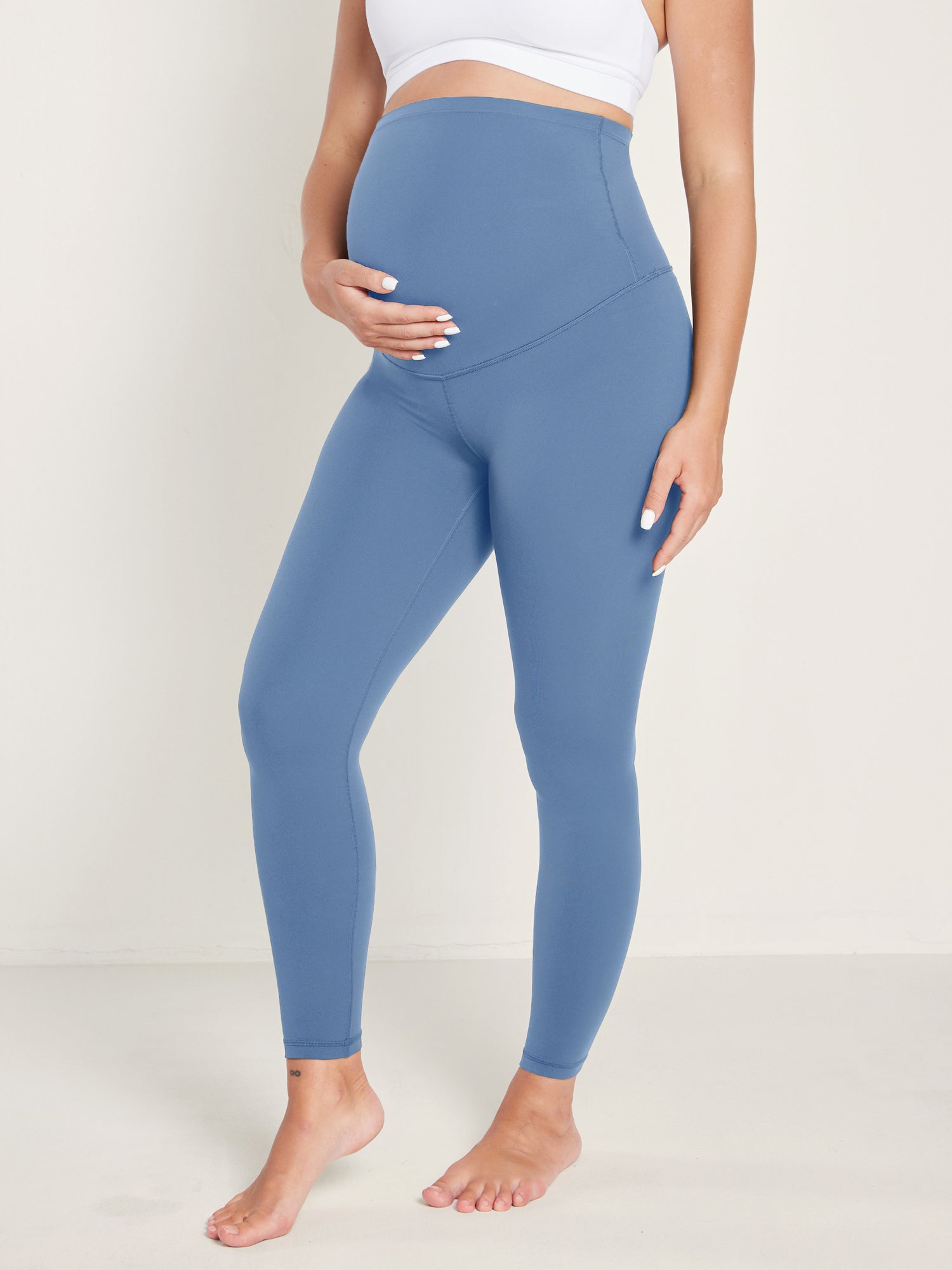 Women's Maternity Leggings Super High Rise Natrelax 28'' Olive Green