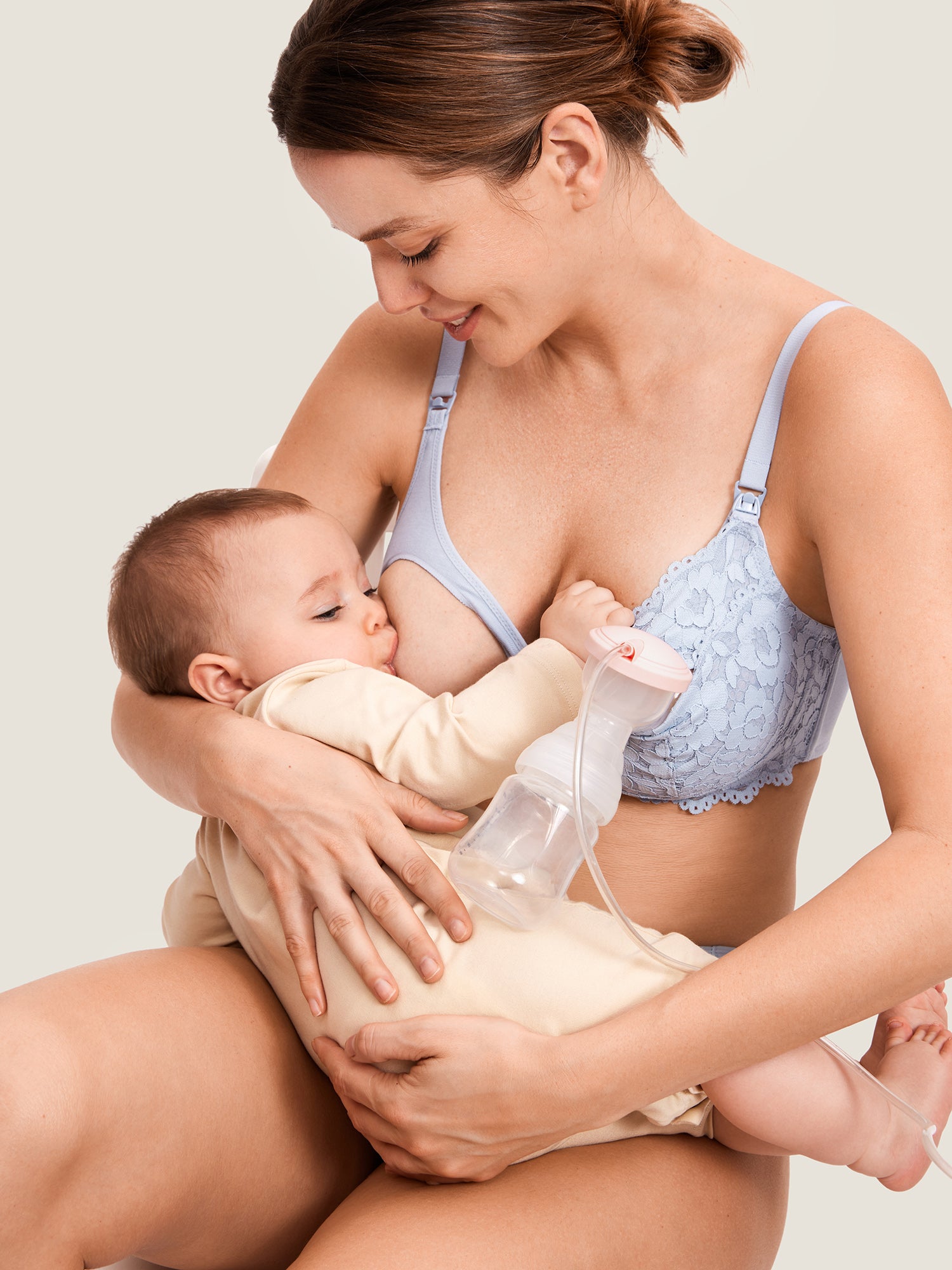 Cotton Lining Hands Free Pumping Bra