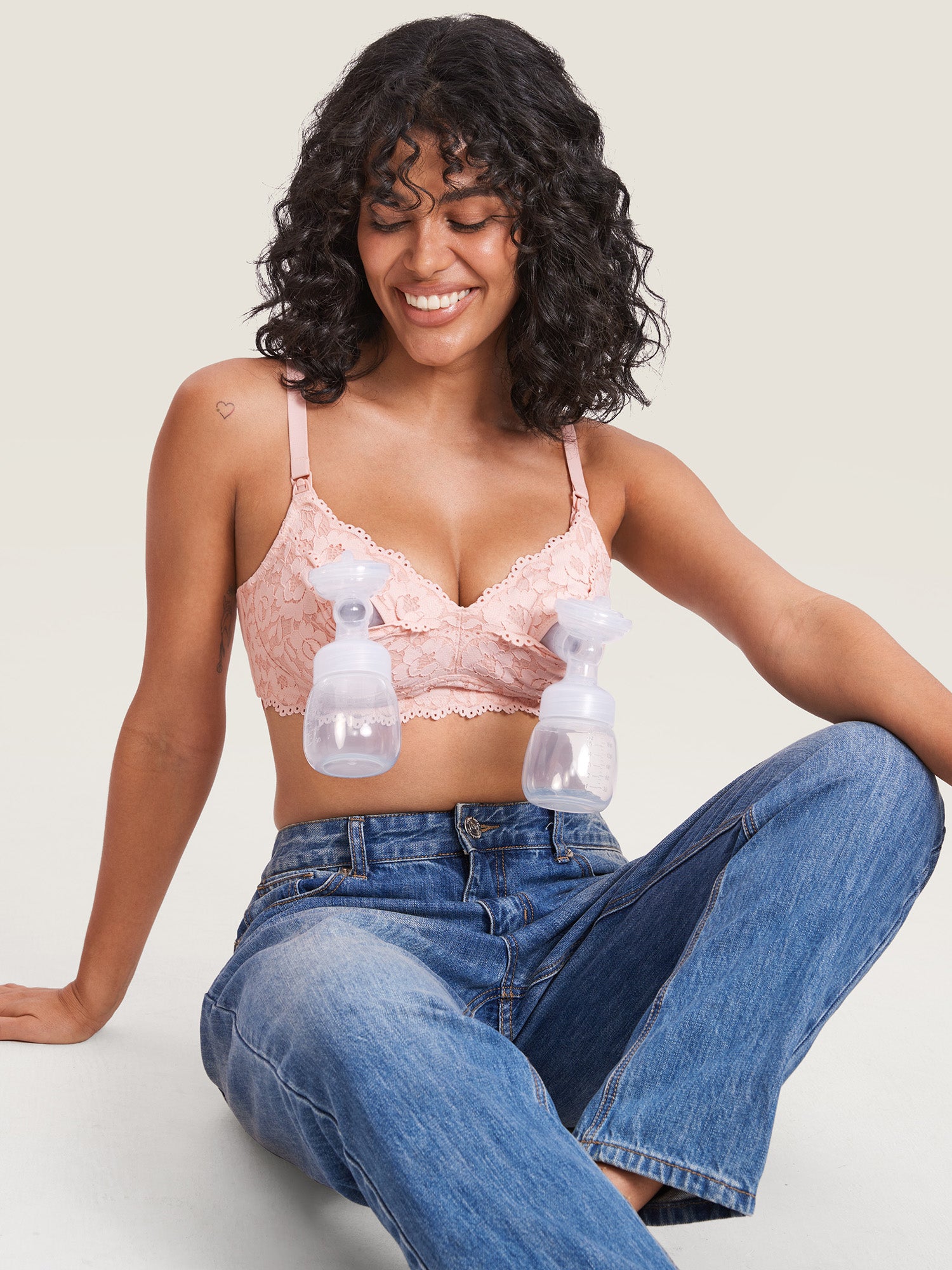 Cotton Lining Hands Free Pumping Bra