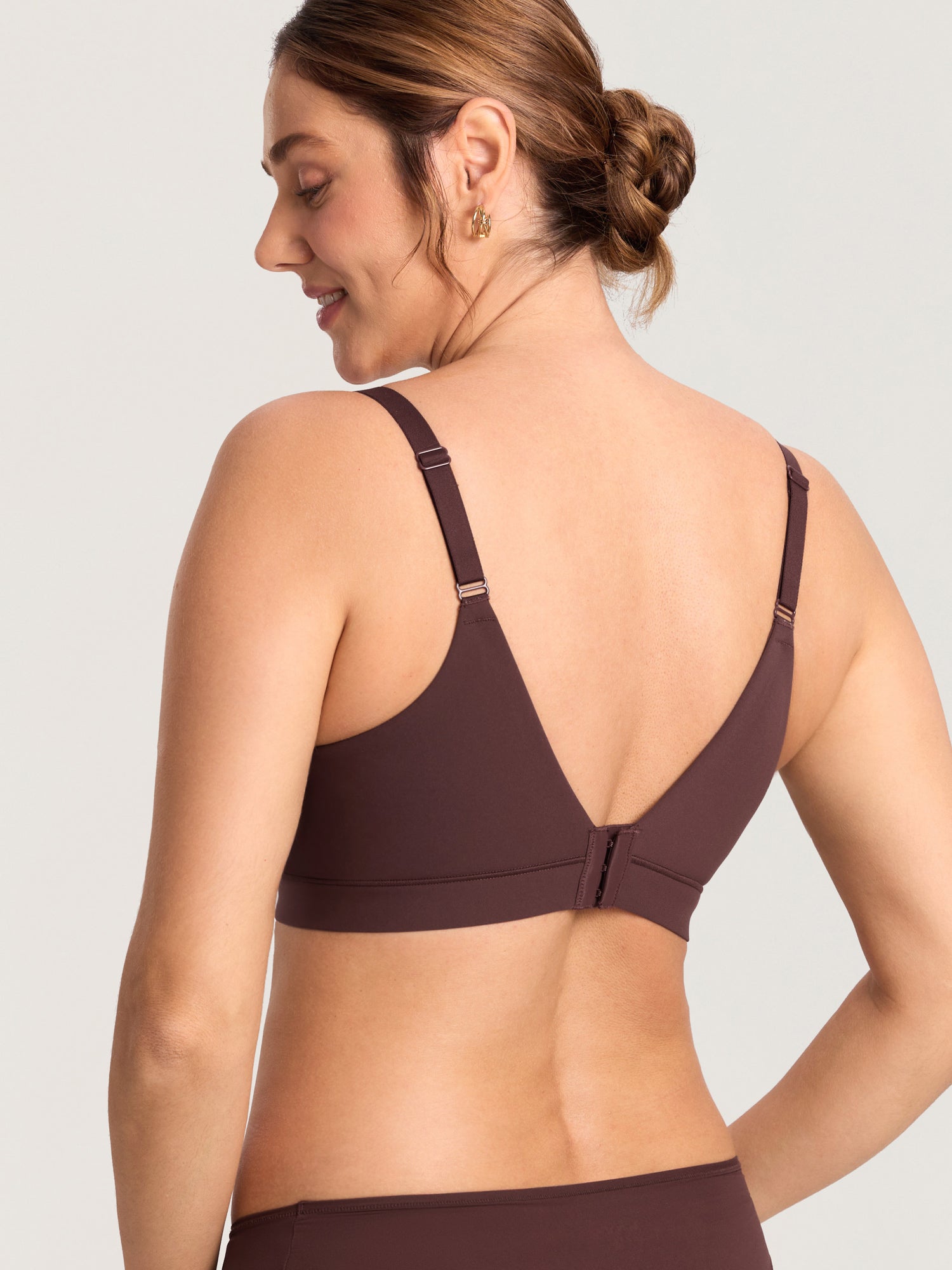 MOMANDA Women's Inbarely® Plus Molded Nursing Bra Hazelnut