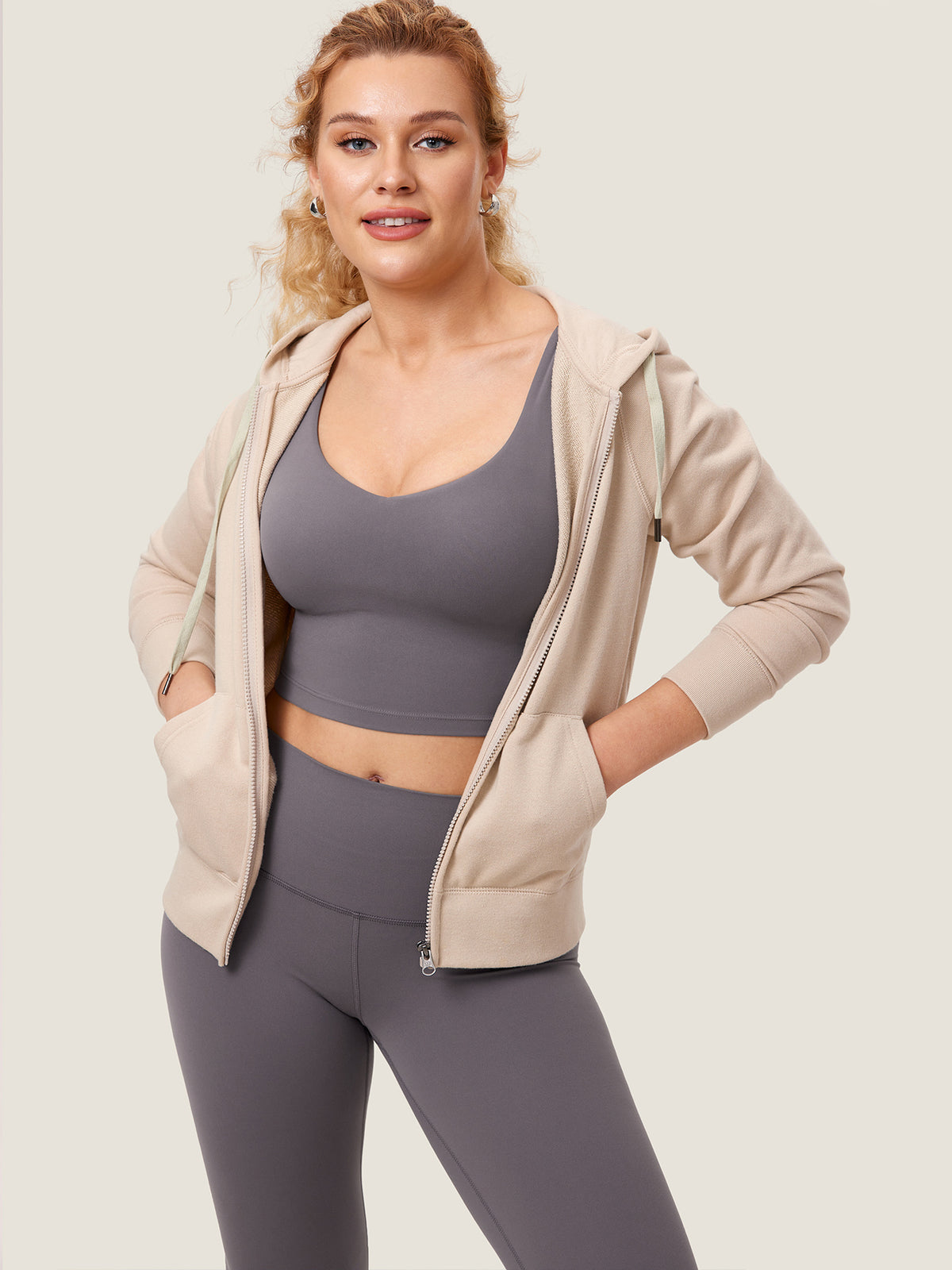 MOMANDA Women's Natrelax® Nursing Crop Tank Top - V Neck Tornado @model_info:Tank