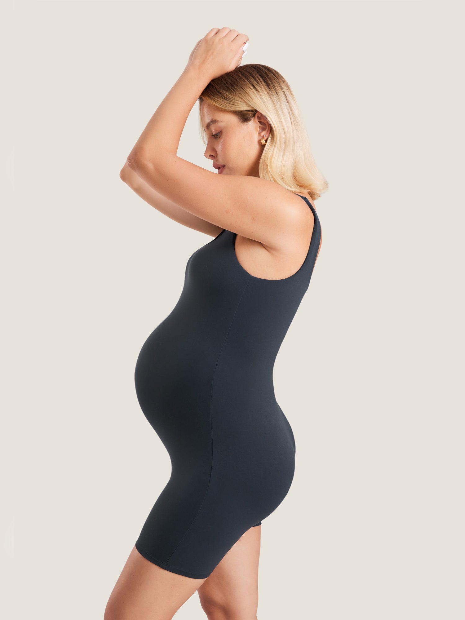 MOMANDA Women's Natrelax® Maternity Romper True Navy
