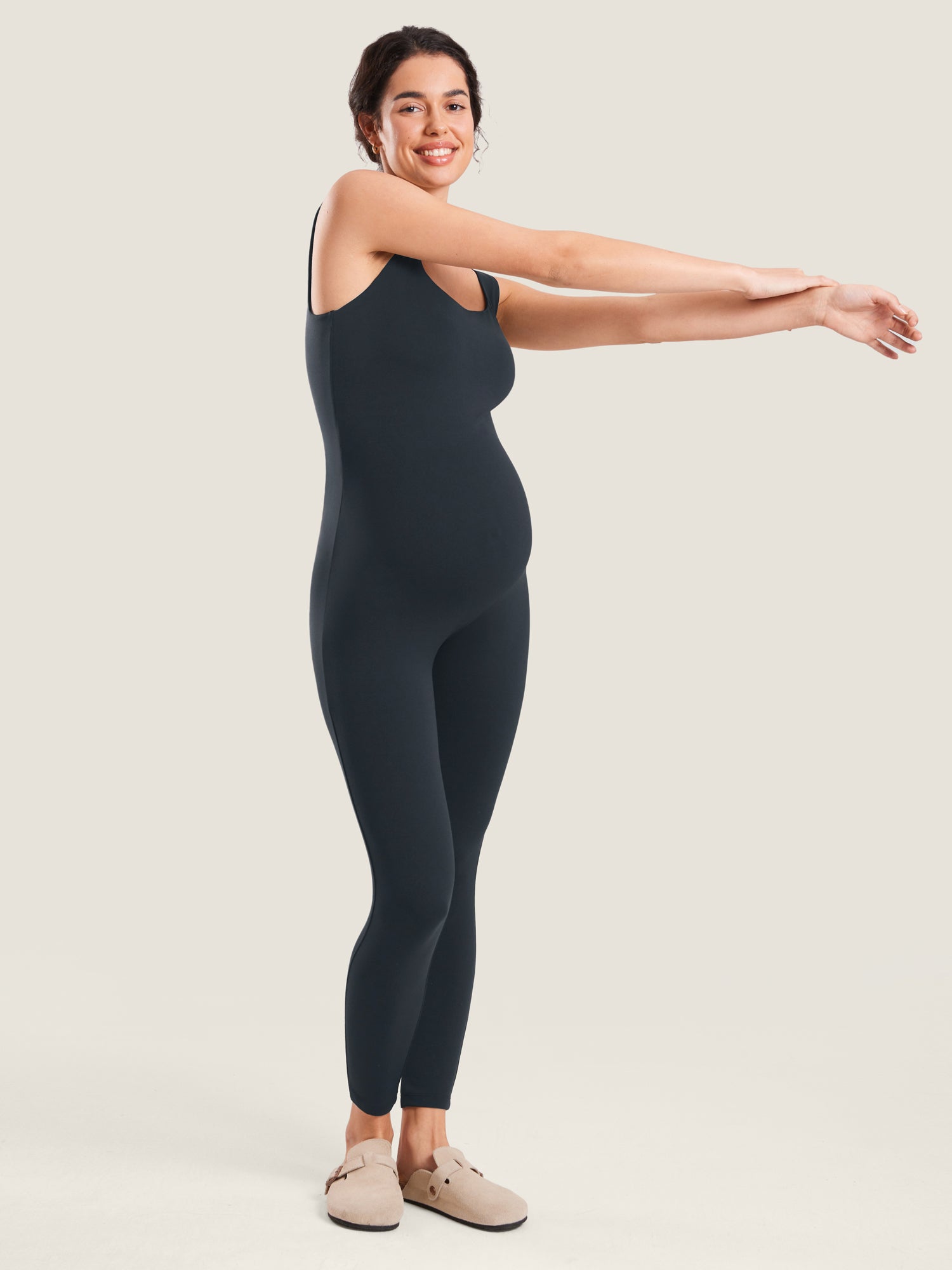 MOMANDA Women's Natrelax® Maternity Jumpsuit True Navy