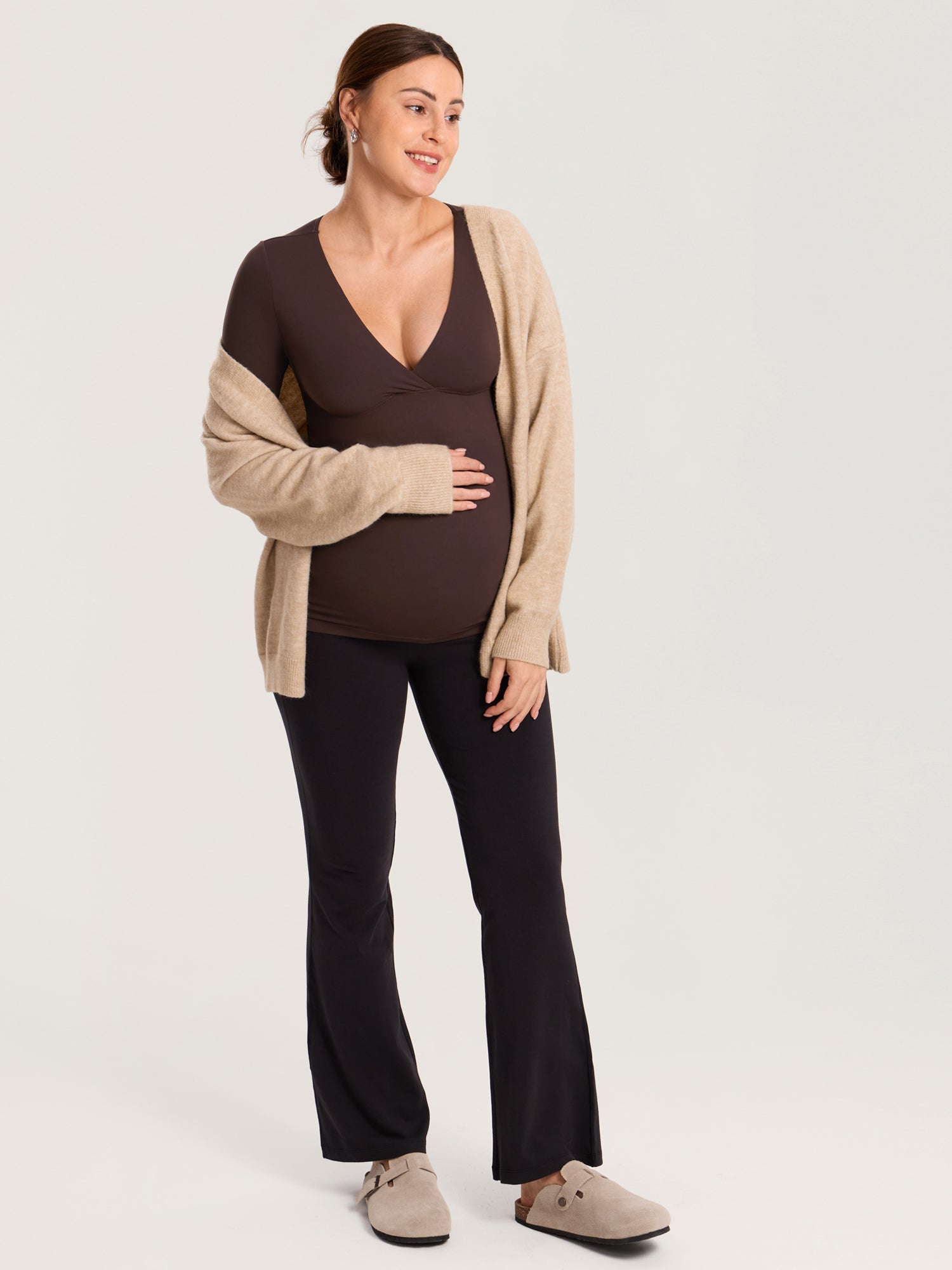AirSoft Crossover Maternity & Nursing Top - Long Sleeves