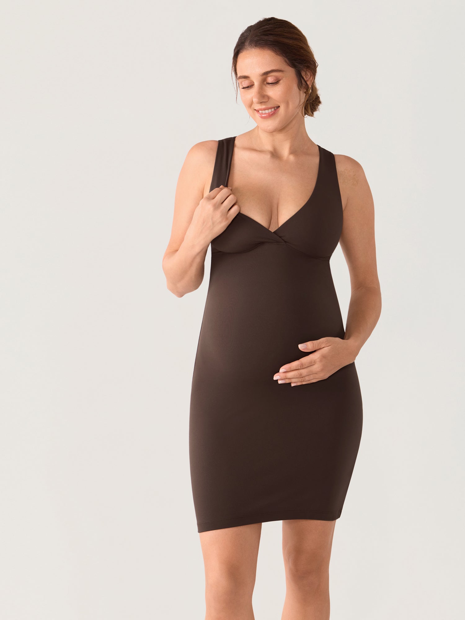 Natrelax® Crossover Maternity & Nursing Mini Dress