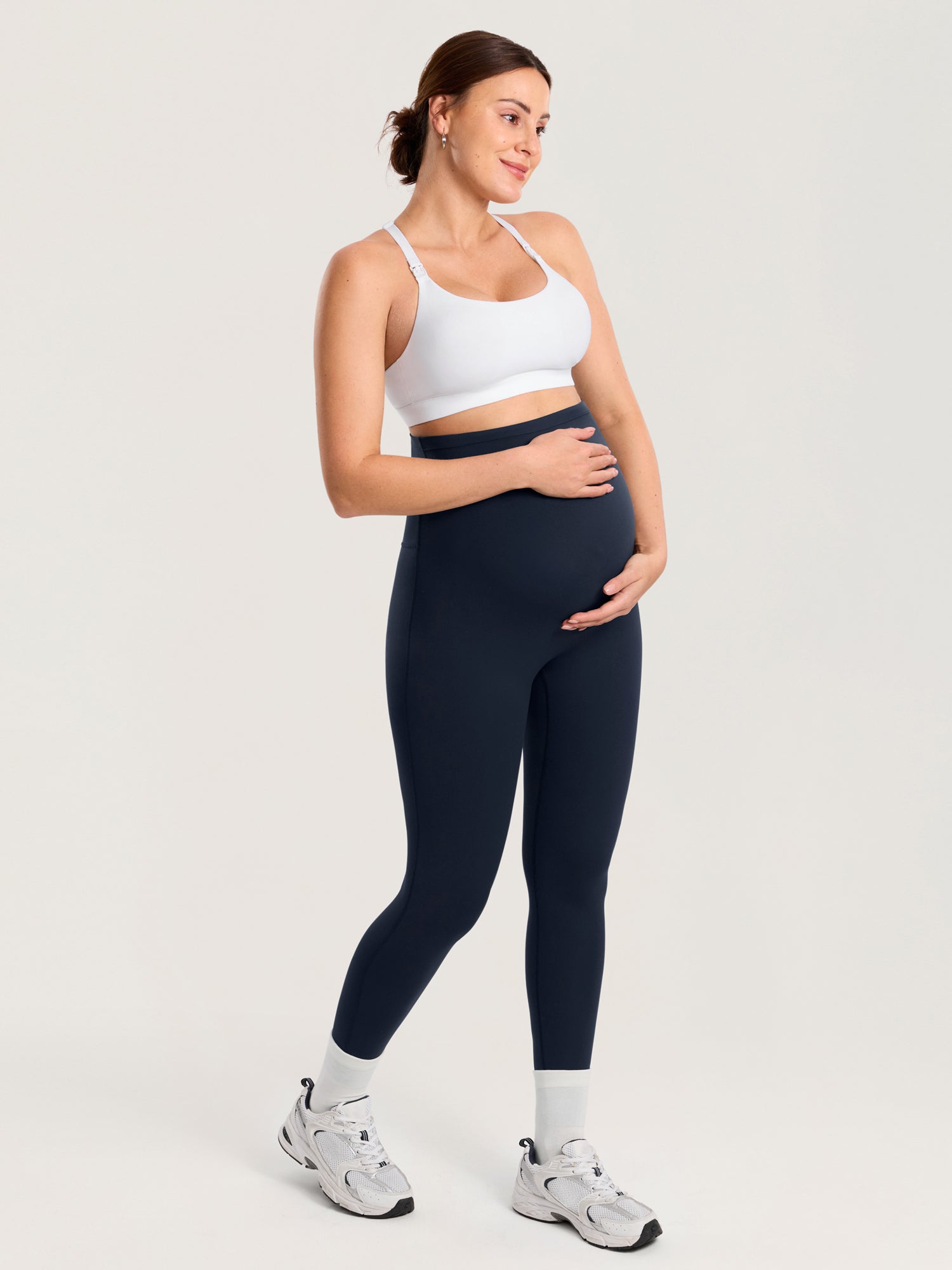 Natrelax® Seamless-Front Maternity Leggings 25"
