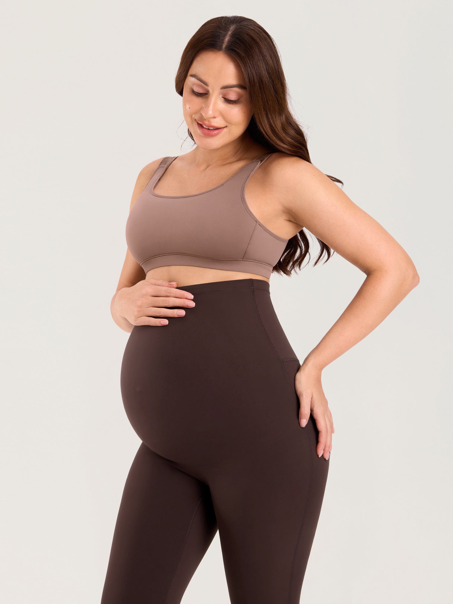 Natrelax® Seamless-Front Maternity Leggings 25"