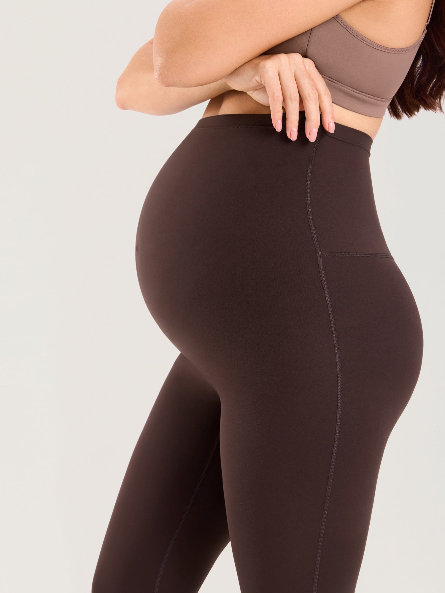 Natrelax® Seamless-Front Maternity Leggings 25"