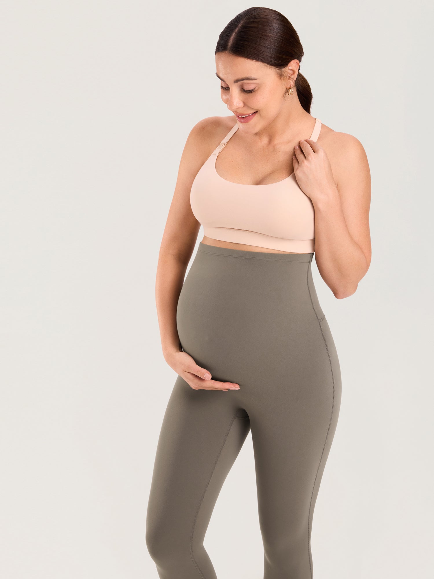 Natrelax® Seamless-Front Maternity Leggings 25"