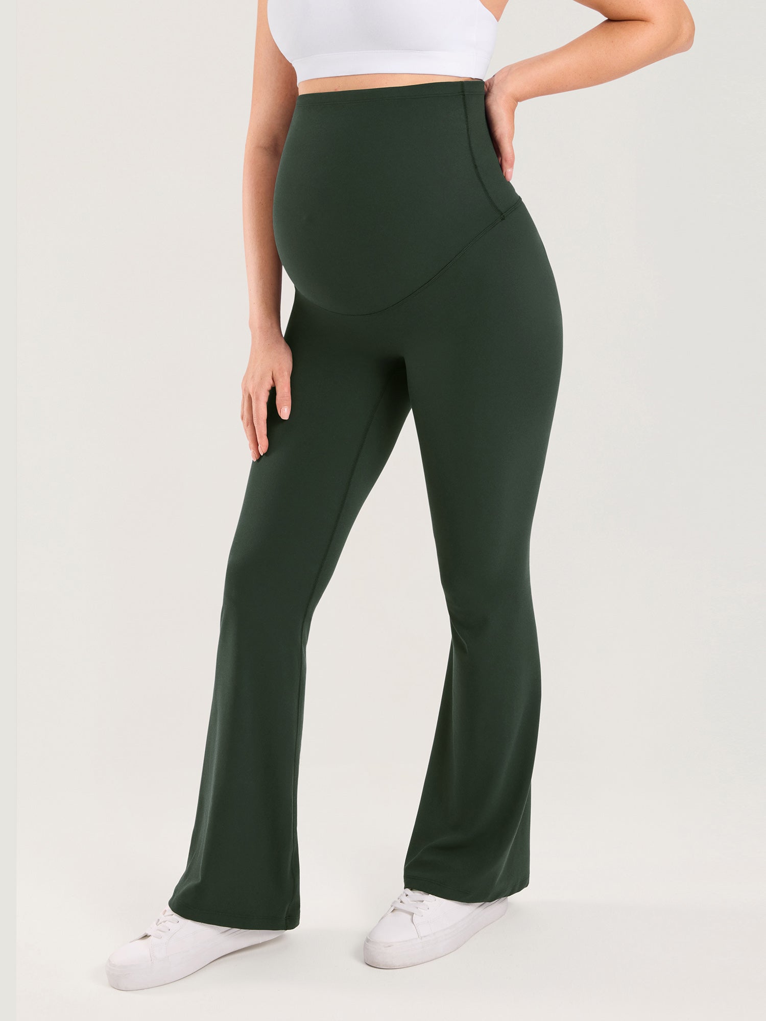 Natrelax® No Front Seam Maternity Flare Leggings 31.5"