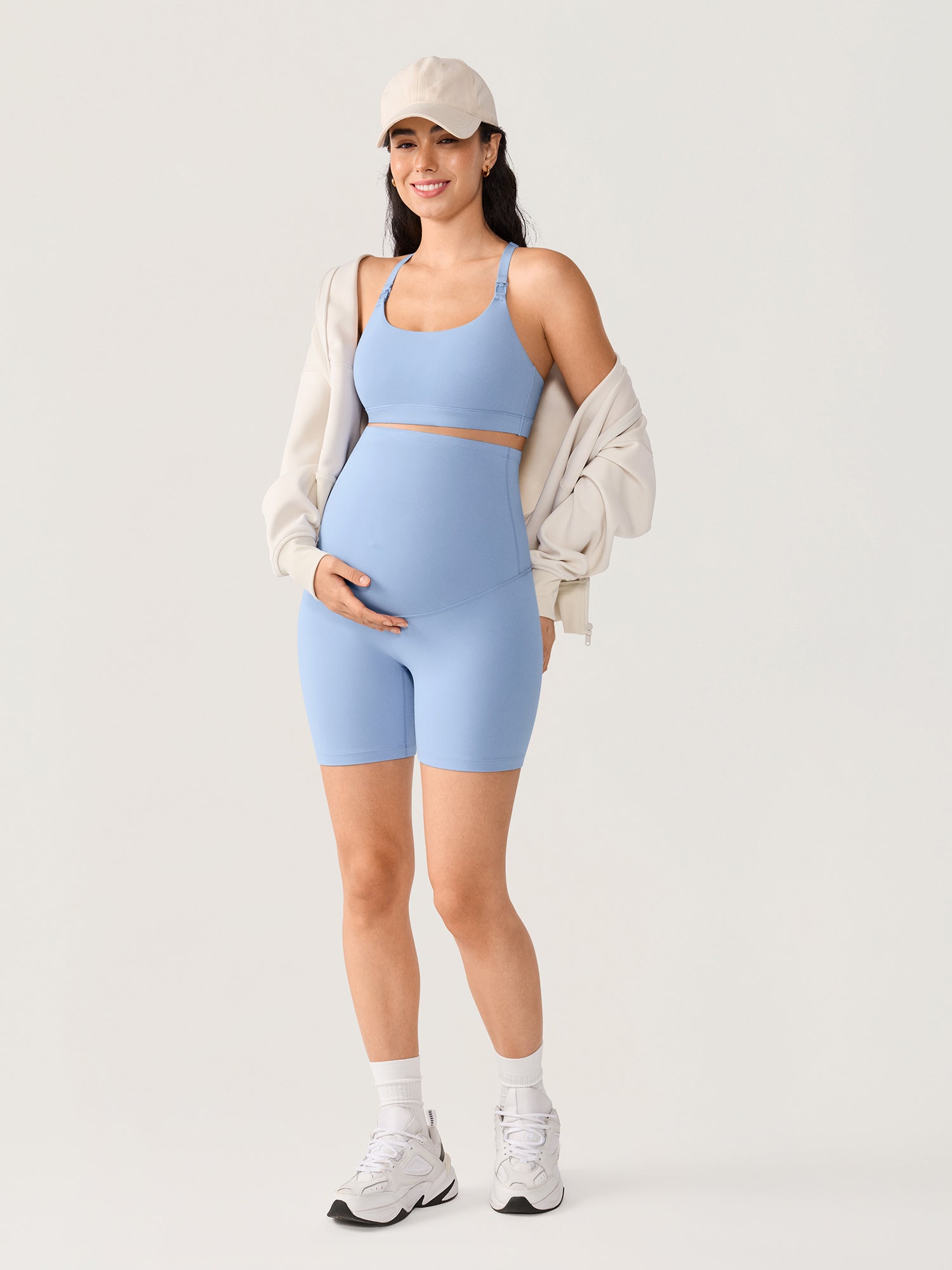 Natrelax® No Front Seam Maternity Shorts 6"