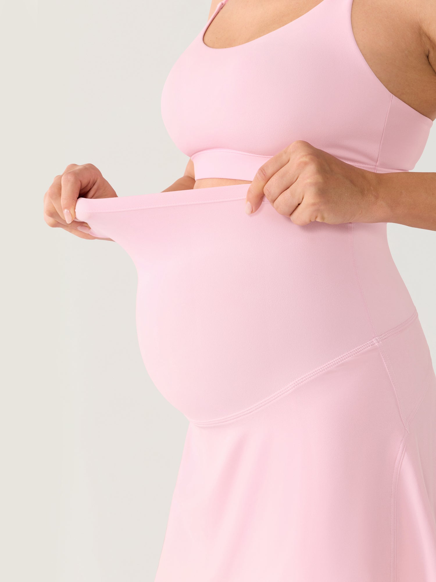 High Waisted A Line Maternity Tennis Skirts